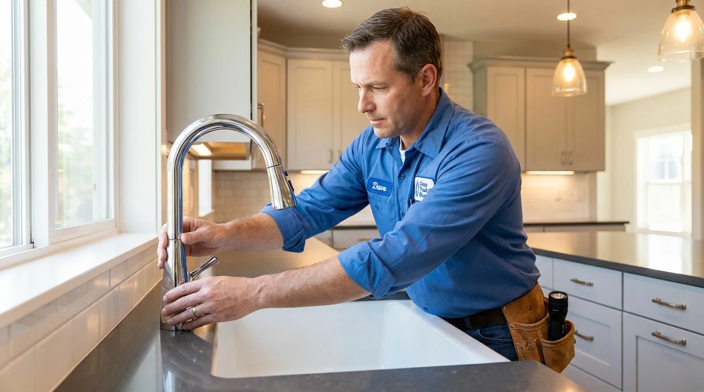 Kitchen faucet installation by Johns Plumbing LLC in Kaneohe