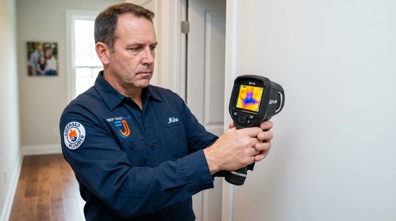 Thermal imaging leak detection by Johns Plumbing LLC in Kaneohe